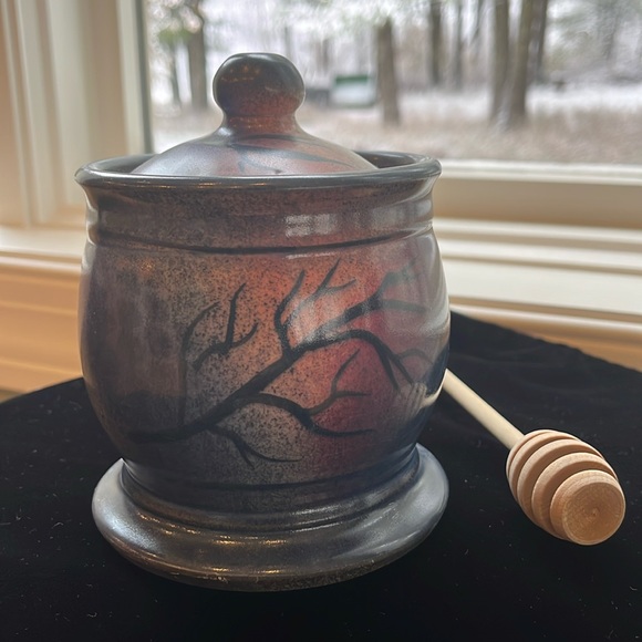 Vintage Kuniyoshi Pottery Honey Jar - Picture 1 of 7